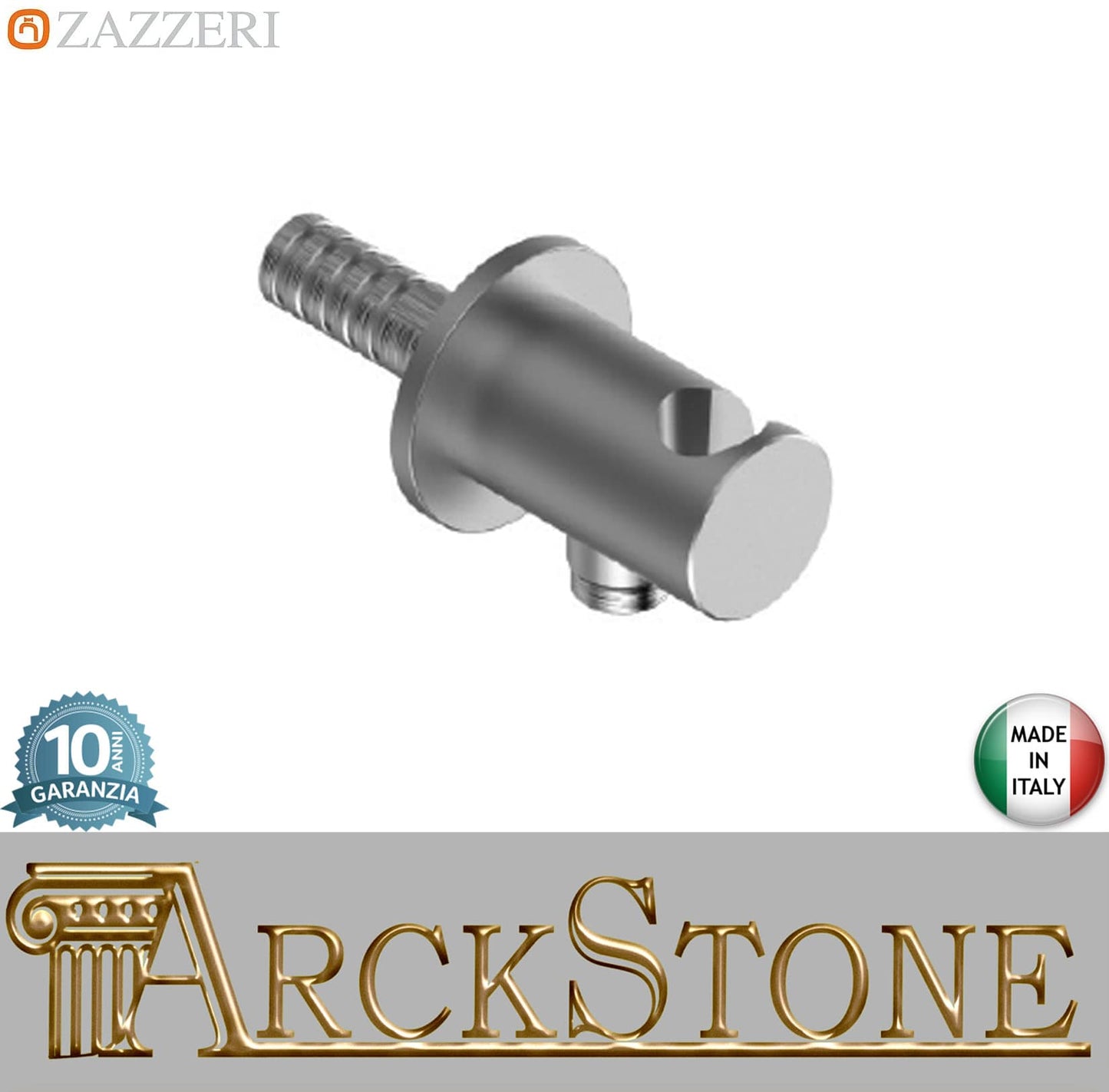Zazzeri JK21 Presa Acqua A Muro Con Attacco Per Doccetta Materiale Acciaio Finitura Acciaio Spazzolato