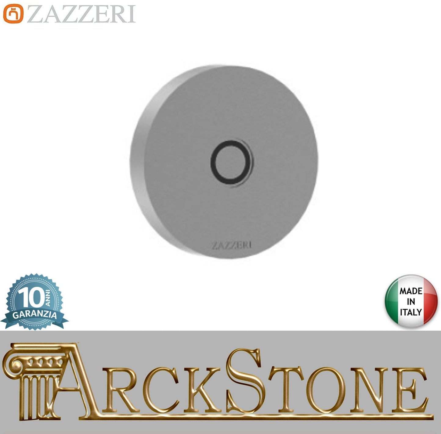 Zazzeri Rubinetterie JK21 Mono Comandi Elettrici Soffione RGB Completi Di Centralina Stile Moderno Materiale Acciaio Inox Finitura Acciaio Spazzolato