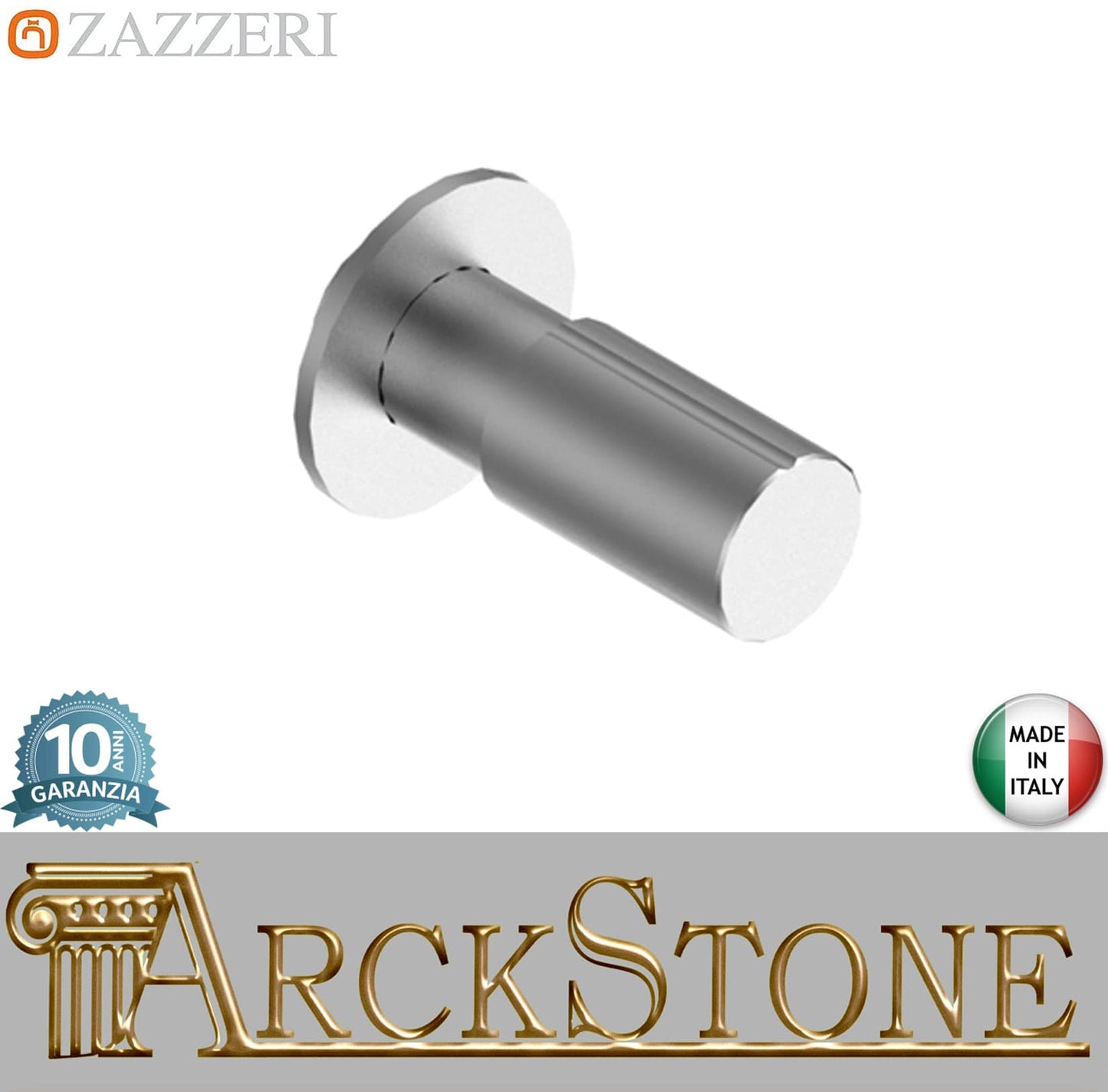 Zazzeri Rubinetterie Z316 Rubinetto Incasso G 3 / 4" Completo Stile Moderno Materiale Acciaio Inox Finitura Acciaio Spazzolato