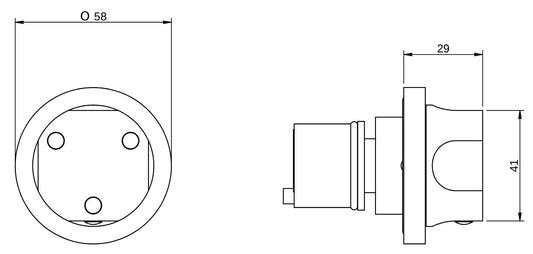 Rubinetterie Treemme 3M Appia RWIT 3CD6 CC 01 + RWIT 7AD5 ZZ 01 Rubinetto D’Arresto Deviatore Incasso 3 Uscite Senza Chiusura Acqua Installazione Parete Monoforo Stile Classico Contemporaneo Parte Interna Esterna Incluse Materiale Ottone Finitura Cromata