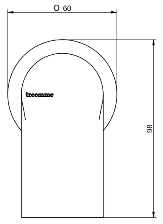 Rubinetterie Treemme 3M Contract Mars RWIT 9C59 CC 02 + RWIT 7C59 ZZ 01 Miscelatore Monocomando Remoto Lavabo / Doccia Incasso a Parete Forma Tonda Monoforo 1 Leva Stile Moderno Materiale Ottone Finitura Cromata Parte Interna Esterna Incluse