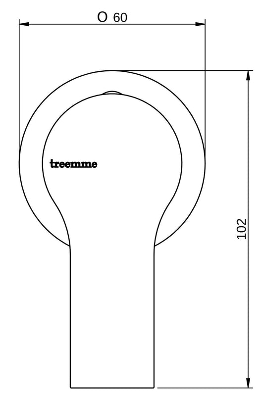 Rubinetterie Treemme 3M Contract Xero+ RWIT 7C59 CC 02 + RWIT 7C59 ZZ 01 Miscelatore Monocomando Remoto Lavabo / Doccia Incasso a Parete Forma Tonda Monoforo 1 Leva Stile Moderno Materiale Ottone Finitura Cromata Parte Interna Esterna Incluse