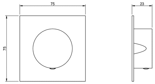 Rubinetterie Treemme 3M 5MM RWIT 72B6 IS 05 + RWIT 72B6 ZZ 01 Rubinetto D’Arresto 1/2” Installazione Parete Monoforo 1 Manopola Materiale Acciaio Finitura Inox Spazzolato Opaco