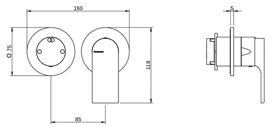Rubinetterie Treemme 3M Bamboo RWIT 50F2 CC 01 + RWIT 22A2 ZZ 01 Miscelatore Monocomando Doccia Incasso Muro Con Deviatore 2 Uscite Meccanico Due Fori 1 Leva Posizione Orizzontale Staffa Per Cartongesso Ottone Cromata Parte Interna Esterna Incluse