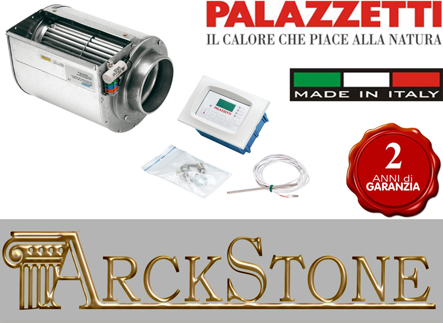 Kit Ventilatore da 680 m³/h per Palazzetti Ecomonoblocchi E16:9 S25:9