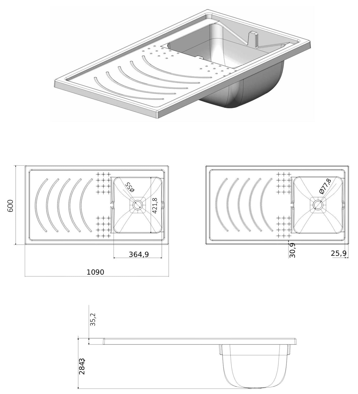 Negrari Silvestro Esterno 5008PM Lavatoio Coprilavatrice Montato Bianco 109x60 H92 cm Vasca Reversibile Destra Sinistra Mobile PVC Resistente All’Acqua Apertura Anta Battente Lavabo Asse Polipropilene Sifone Piedini Per Lavanderia Interno Ambienti Umidi