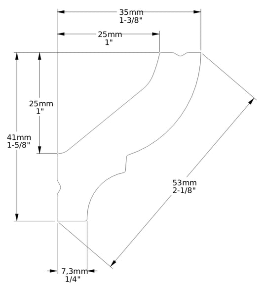 Orac Decor CB501N Cornice Profilo Decoro Soffitto Parete Durofoam® Polimero Leggero Estruso Base di Miscela Polistirene Media Densità Bianco Resistente Agli Urti Acqua Calore Facile Da Installare Verniciabile Per Decorazione Interno Misura 200x4,1x3,5 cm