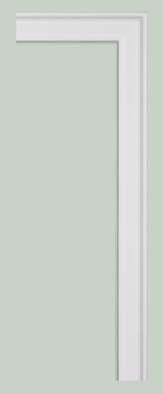 Orac Decor DX121-2600 Cornice Parete Duropolymer® Polistirene Ad Alta Densità Bianco Resistente Agli Urti Calore Acqua Facile Da Installare Verniciabile Pretrattata Primer Acrilico Impermeabile Per Interno ed Esterno Ambienti Umidi Misura 260x9,4x2,3 cm