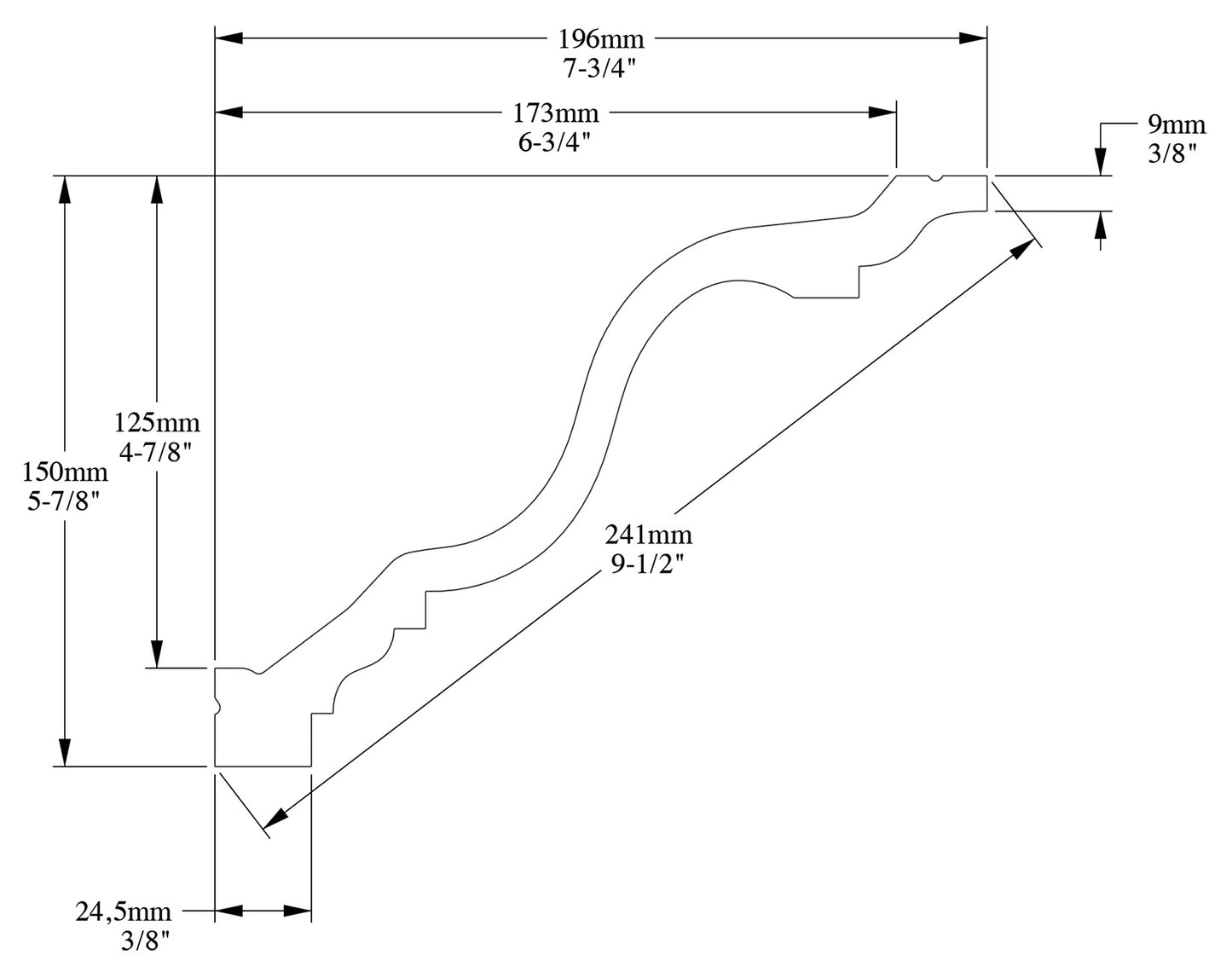 Orac Decor C334F Cornice Soffitto Parete Poliuretano Flessibile Curvabile Bianco Resistente Agli Urti Calore Termiti Acqua Facile Da Installare Verniciabile Pretrattata Primer Acrilico Impermeabile Interno Esterno Ambienti Umidi Misura 200x15x19,6 cm