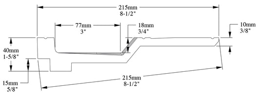 Orac Decor C354 Cornice Soffitto Parete Purotouch® Poliuretano Ad Alta Densità Bianco Resistente Agli Urti Calore Facile Da Installare Verniciabile Pretrattata Primer Acrilico Impermeabile Per Interno ed Esterno Ambienti Umidi Misura 200x4x21,5 cm