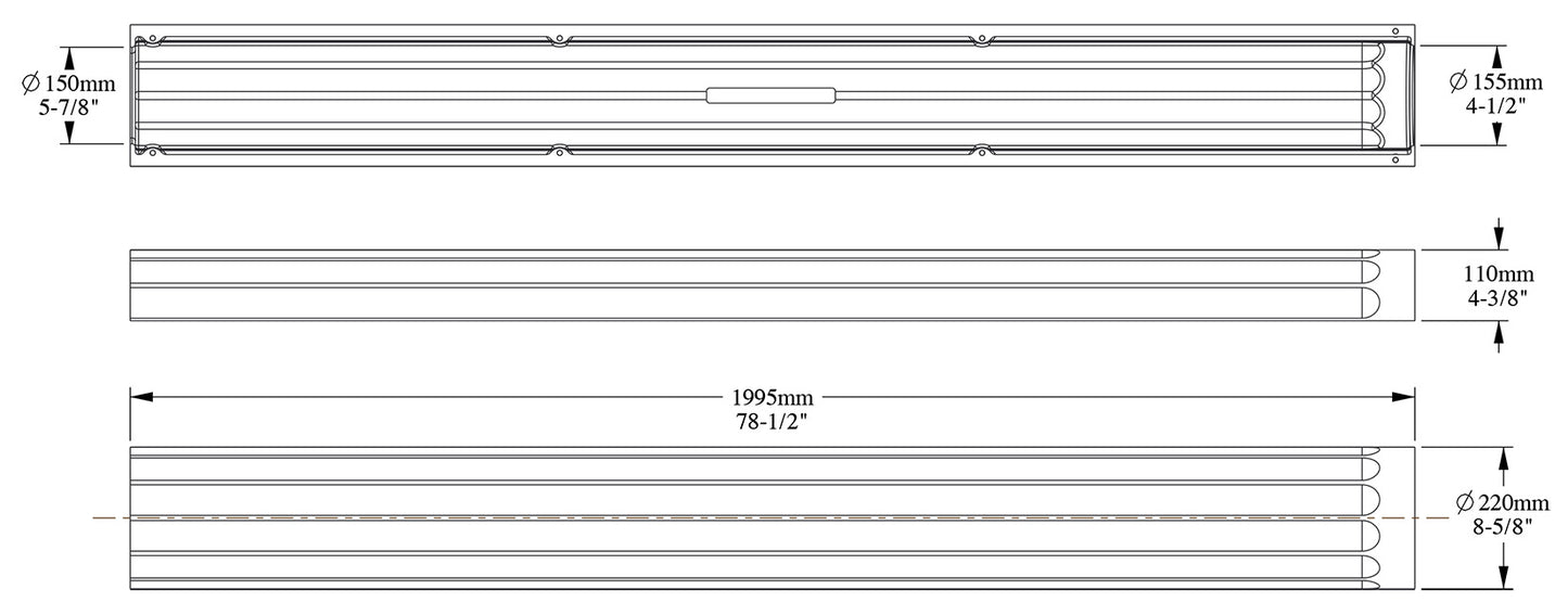 Orac Decor K1001 Mezza Colonna Fusto Semicircolare Scalanature Purotouch® Poliuretano Alta Densità Bianco Resistente Agli Urti Calore Facile Da Installare Verniciabile Pretrattato Primer Acrilico Impermeabile Interno Esterno Ambienti Umidi 22x11x199,5 cm