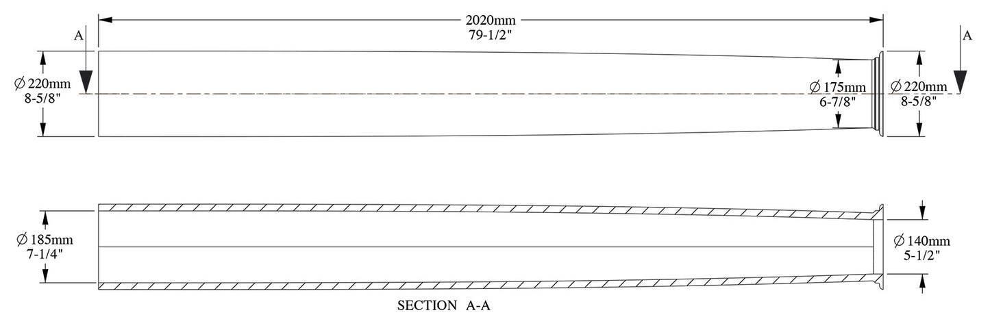 Orac Decor K1102 Colonna Fusto Intera Tonda Circolare Liscia Purotouch® Poliuretano Alta Densità Bianco Resistente Agli Urti Calore Facile Da Installare Verniciabile Pretrattato Primer Acrilico Impermeabile Interno Esterno Ambienti Umidi 22x22x202 cm