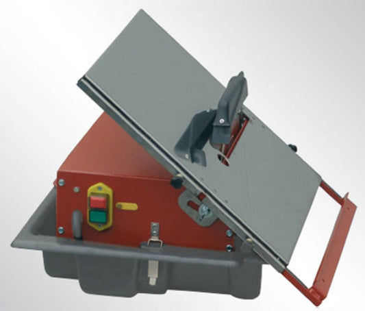 Raimondi ECO 92 370 DF Segatrice Compatta Per Taglio Jolly Mattonelle Lunghezza Illimitata Spessore Massimo 72 mm Disco Corona Continua Per Ceramica Ø 200 mm Raffreddamento Acqua Piano Inclinabile 47x45 H27 cm