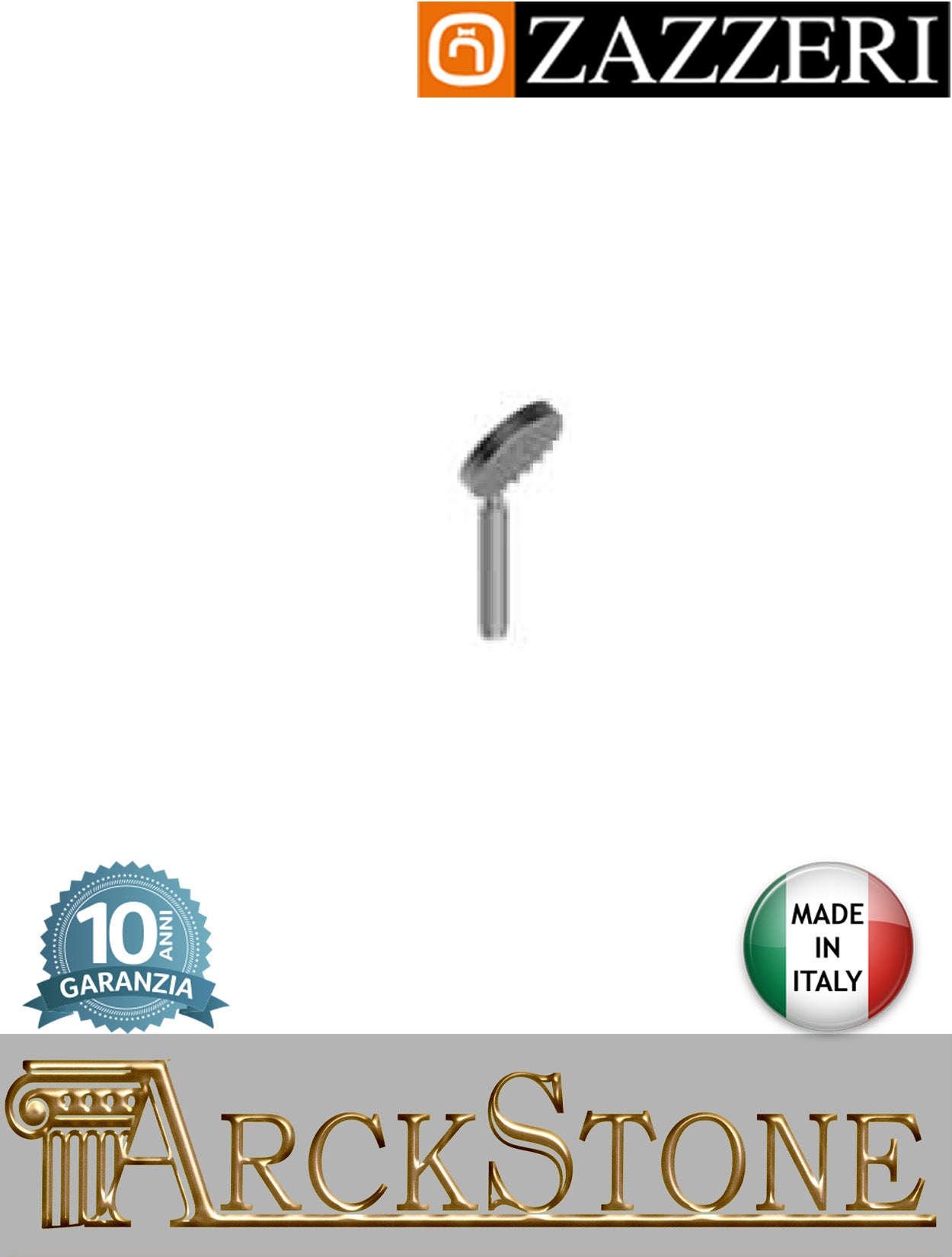 Doccetta Ø90 mm marca Zazzeri modello Z316 finitura acciaio inox spazzolato anticalcare mano arredamento spessore 15 mm arredo bagno azienda certificata arredamento casa home garanzia 10 anni qualità made in italy