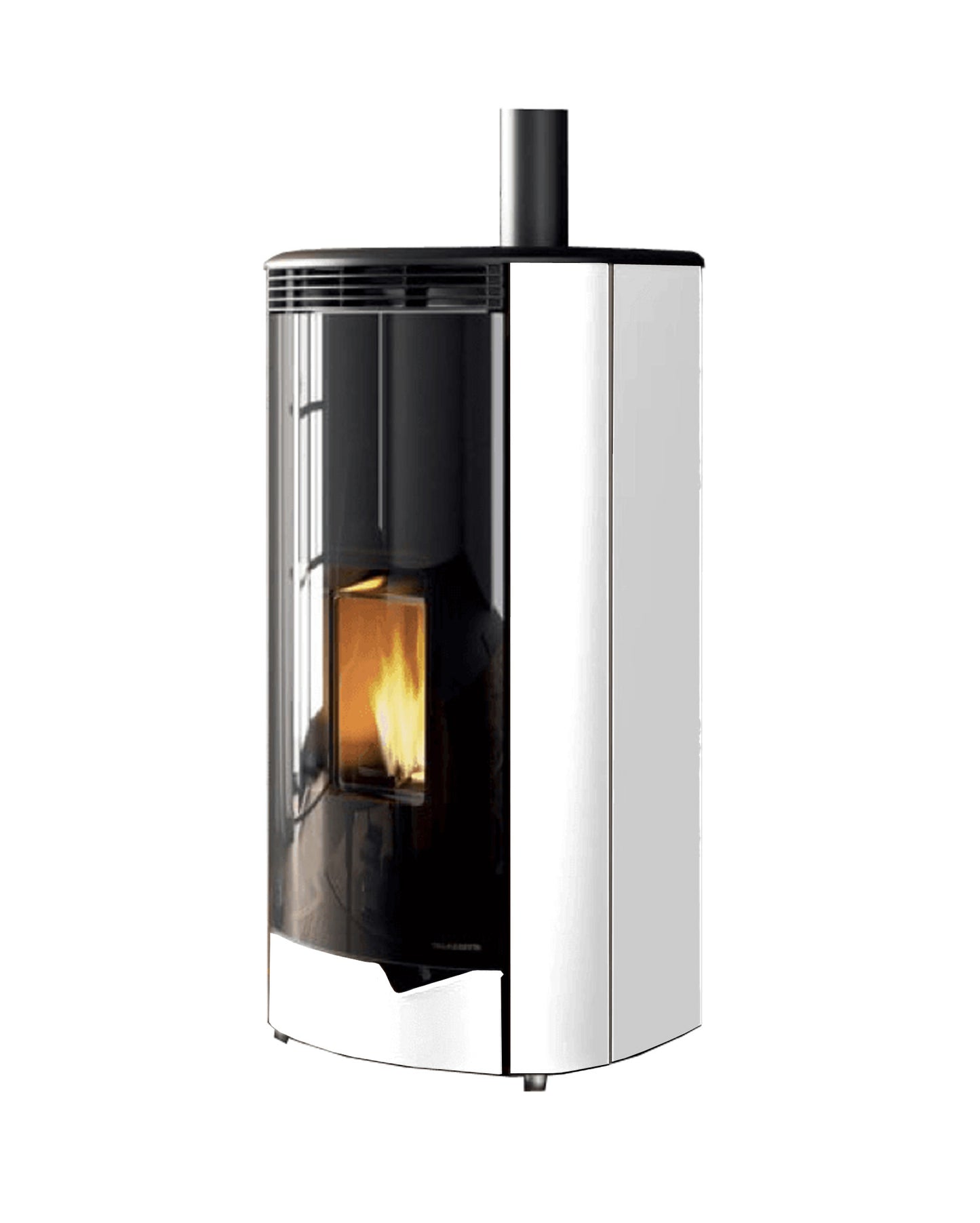 Stufa Pellet Aria Ventilata Ecofire Ermetica Palazzetti Marianne 9 US Potenza 9,1 kW Bianco