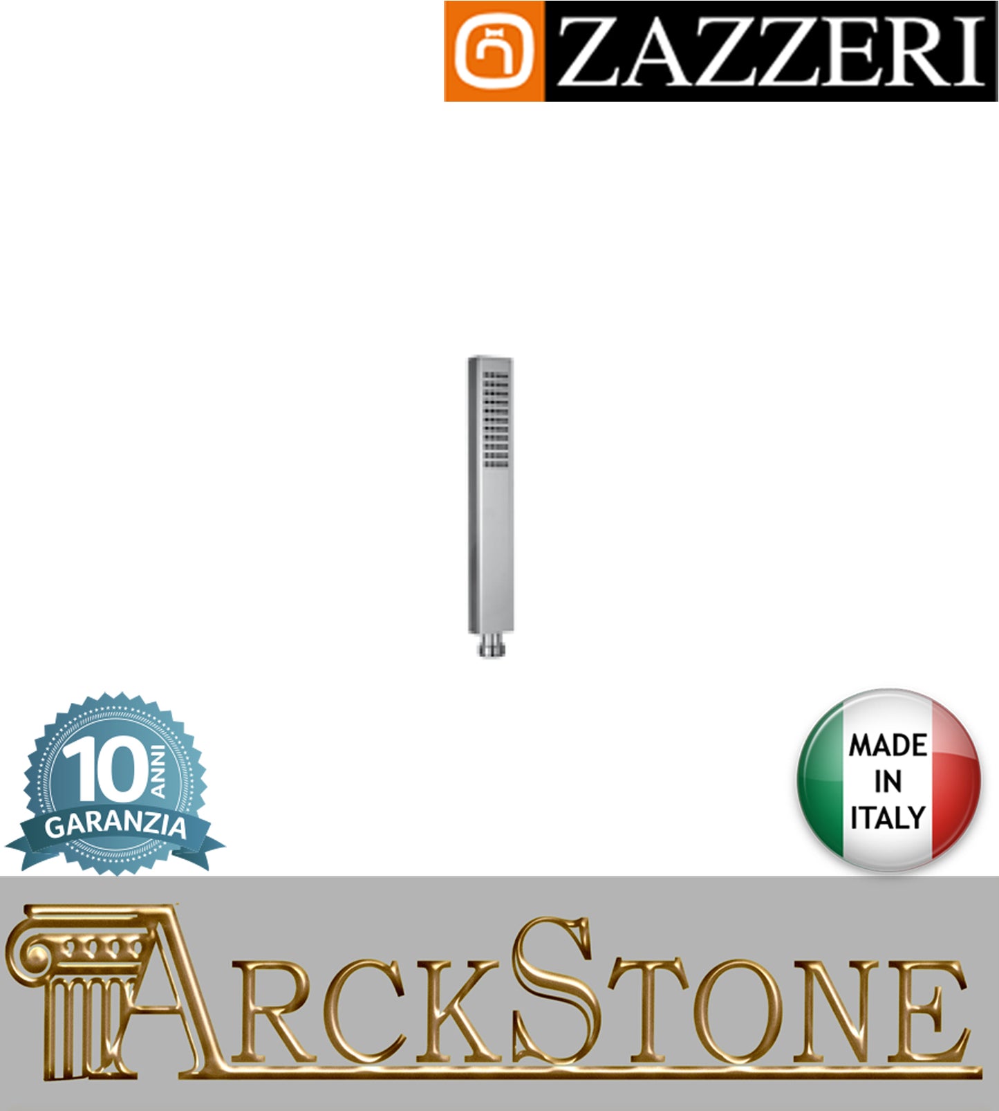 Doccetta marca Zazzeri modello Unix finitura ottone cromato anticalcare mano acqua home rubinetteria casa arredamento arredo bagno azienda certificata garanzia 10 anni qualità made in italy