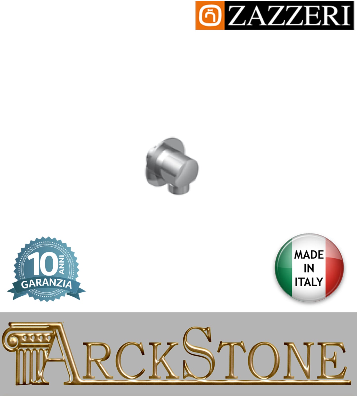 Presa acqua muro doccetta marca Zazzeri modello Shower Unix 6800AM01A00 CRCR completo finitura cromata parete arredamento bagno lavanderia cromo autorizzato casa home arredo garanzia 10 anni azienda certificata qualità made in italy