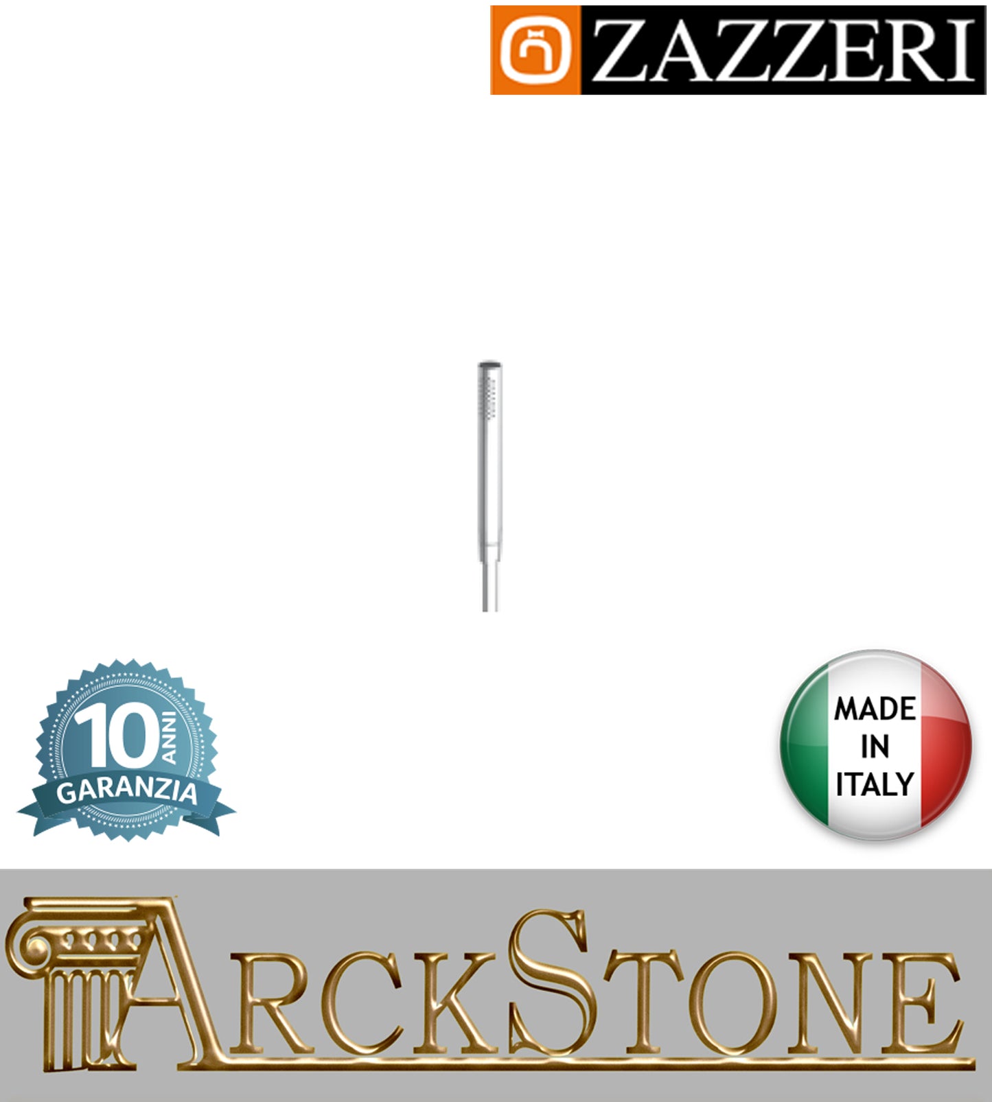 Set doccia doccetta stilo marca Zazzeri modello Qquadro finitura cromata flessibile PVC cromo rubinetteria rubinetto arredo bagno arredamento acqua casa home garanzia 10 anni qualità made in italy