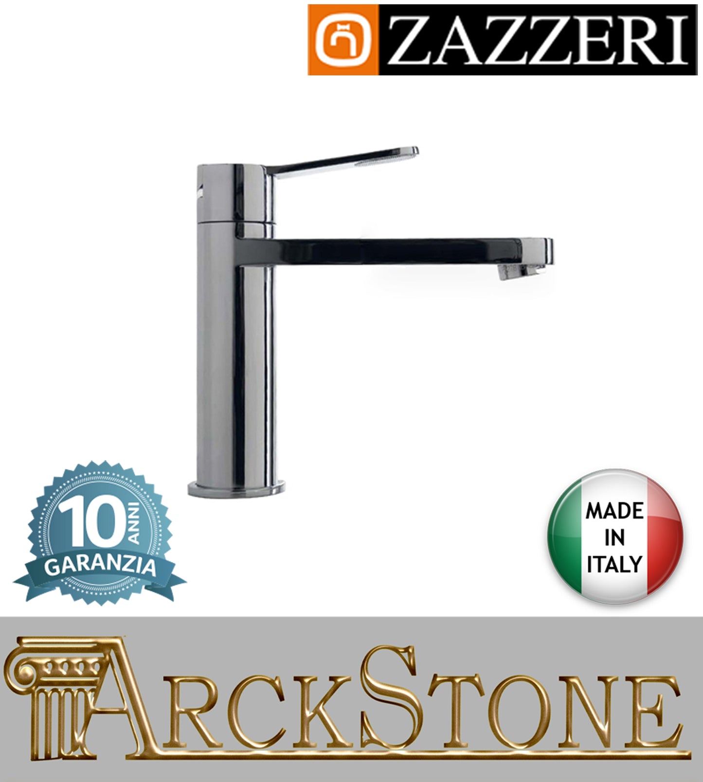 Miscelatore lavabo 150mm marca Zazzeri modello TREND X finitura ottone cromato senza piletta scarico areatore appoggio anticalcare arredamento arredo bagno autorizzato azienda certificata garanzia 10 anni qualità made in italy