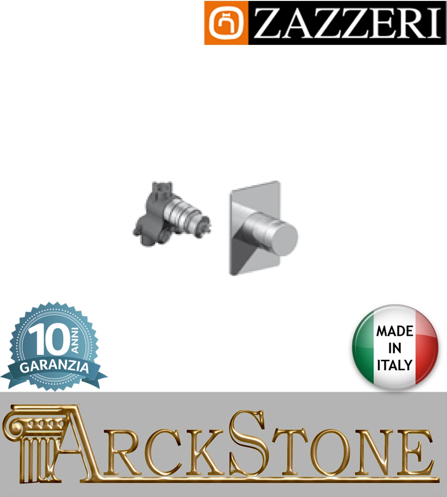 Miscelatore doccia marca Zazzeri modello TREND X incasso finitura ottone cromato parete termostatico COMPACT completo cromo arredamento arredo bagno azienda certificata rubinetto garanzia 10 anni qualità