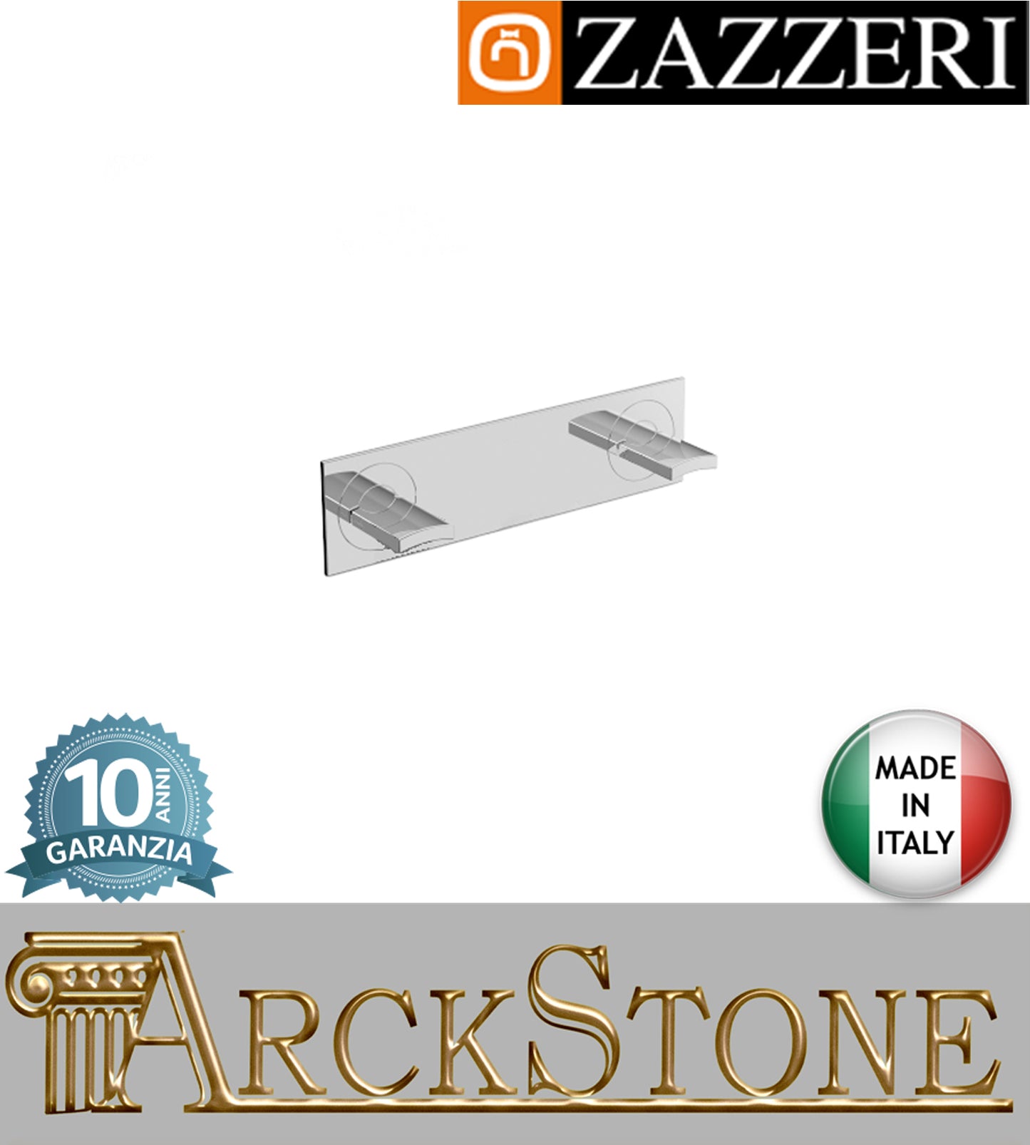 Batteria comando marca Zazzeri modello Moon finitura ottone cromato rubinetteria rubinetto incasso parete arredamento casa home muro arredo bagno azienda certificata garanzia 10 anni qualità made in italy