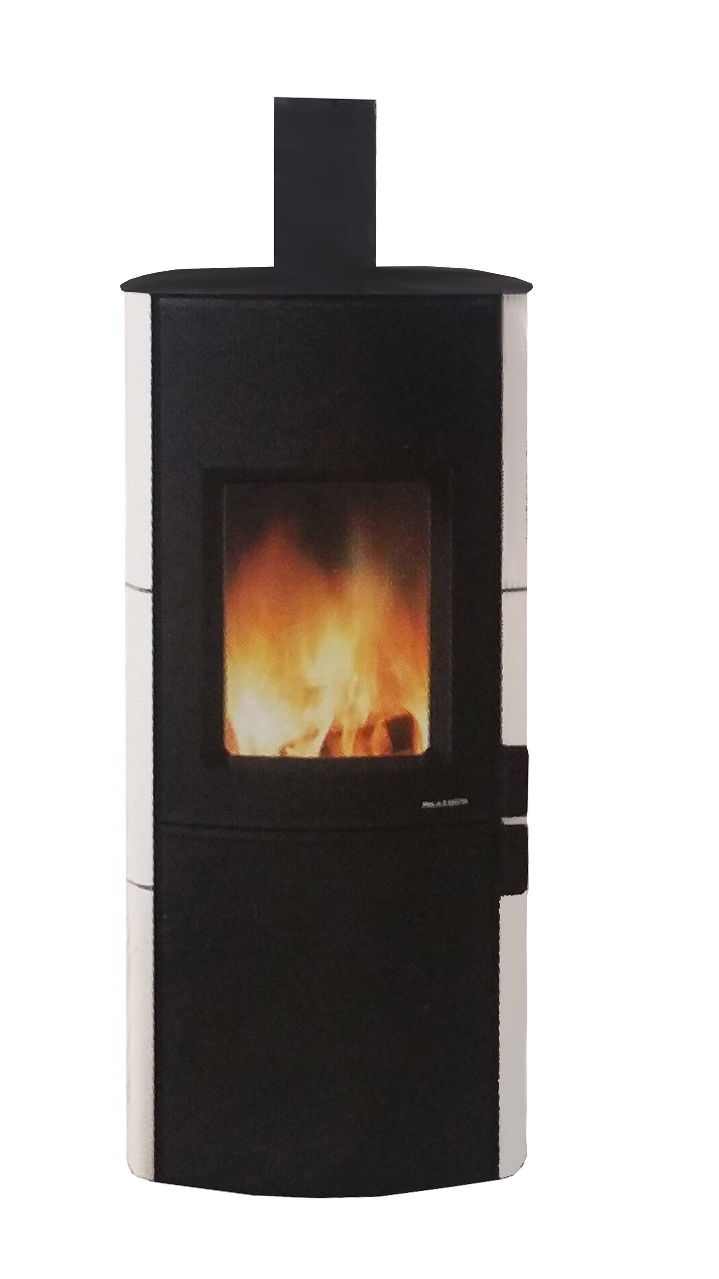 Stufa Legna Aria Calda Naturale Palazzetti Dalia Potenza 9 kW Rivestimento Ceramica Colore Bianco