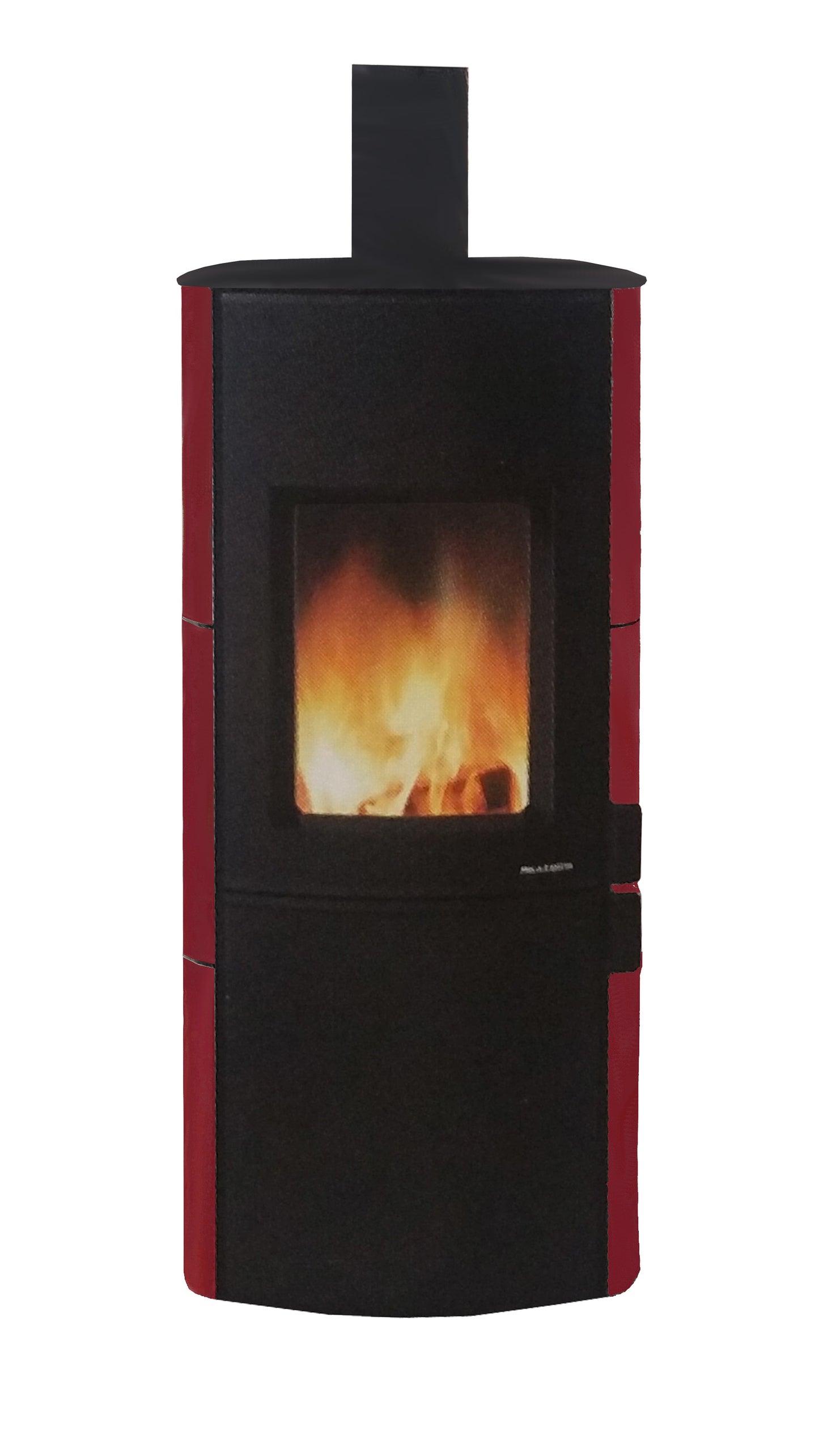 Stufa Legna Aria Calda Naturale Palazzetti Dalia Potenza 9 kW Rivestimento Ceramica Colore Rosso