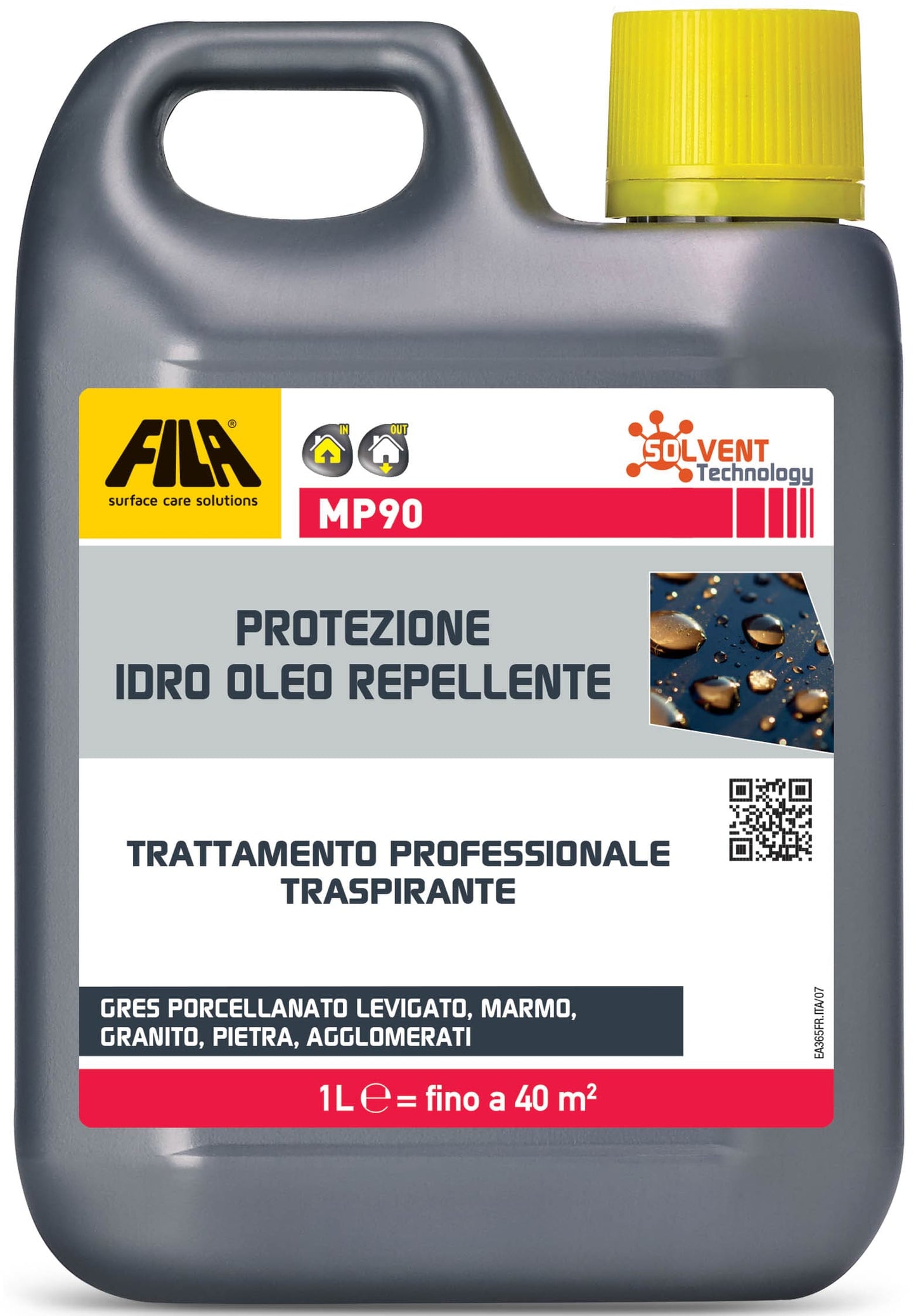 Fila MP90 Filamp90 Filamp MP 90 1 Litro Lt Protettivo Idro Oleo Repellente Anti Macchia Superfici Lucide Verticali Base Solvente Difesa Antigraffiti Protezione Gres Porcellanato Levigato Marmo Granito Agglomerati Pietra Craquelè Tavoli Top Bagni Cucine