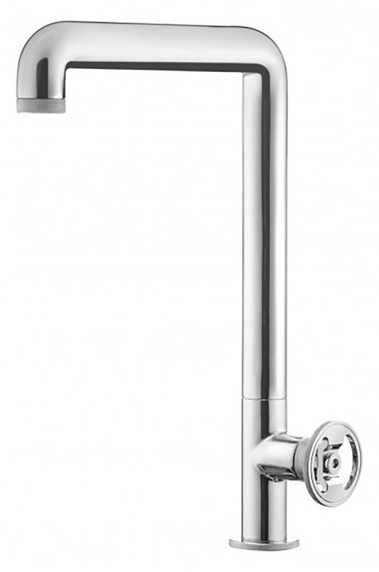 Miscelatore lavello marca IB Rubinetti finitura ottone cromato appoggio monoforo leva tonda cromo arredo cucina rubinetto rubinetteria fontana mix acqua arredamento casa home rivenditore autorizzato campania napoli garanzia 10 anni qualità made in italy