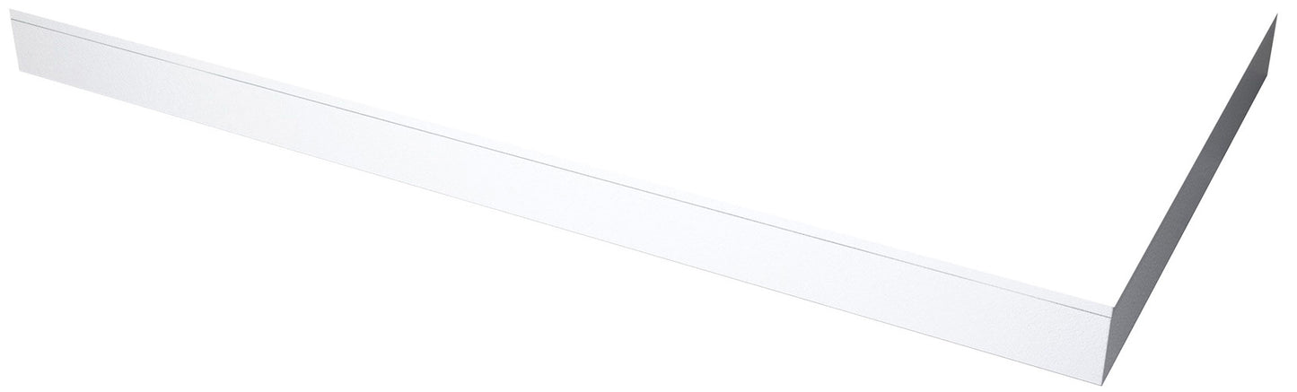 Novellini Novosolid Kit Pannelli Alzata Per Piatto Doccia Materiale Resina Colore Bianco Opaco Solo Per Installazione Ad Angolo 1 Pannello Frontale 100 cm 1 Laterale 100 cm Altezza 11 cm