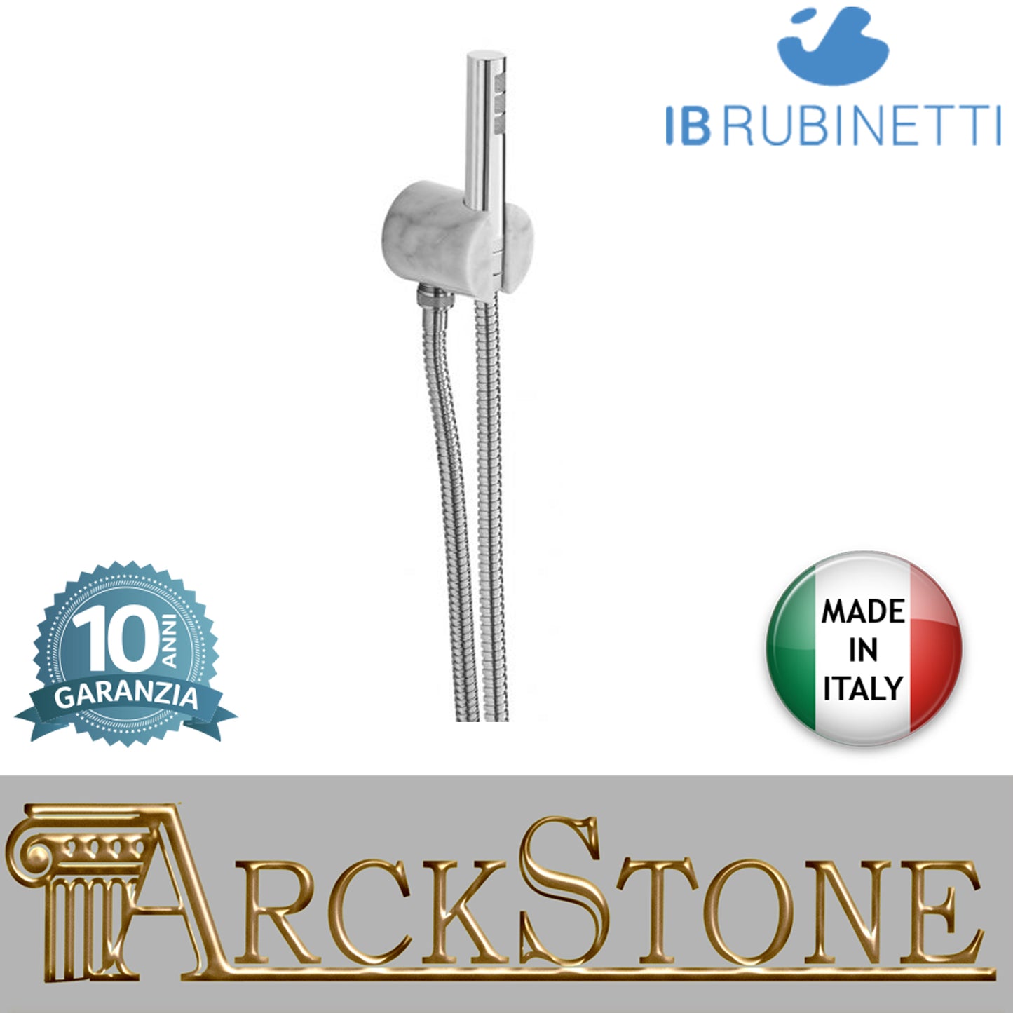 Duplex tondo marmo bianco Carrara marca IB rubinetti modello Marmo rubinetteria rubinetto ottone cromato bagno fontana finitura cromo rivenditore autorizzato campania arredamento qualità made in italy azienda certificata garanzia 10 anni