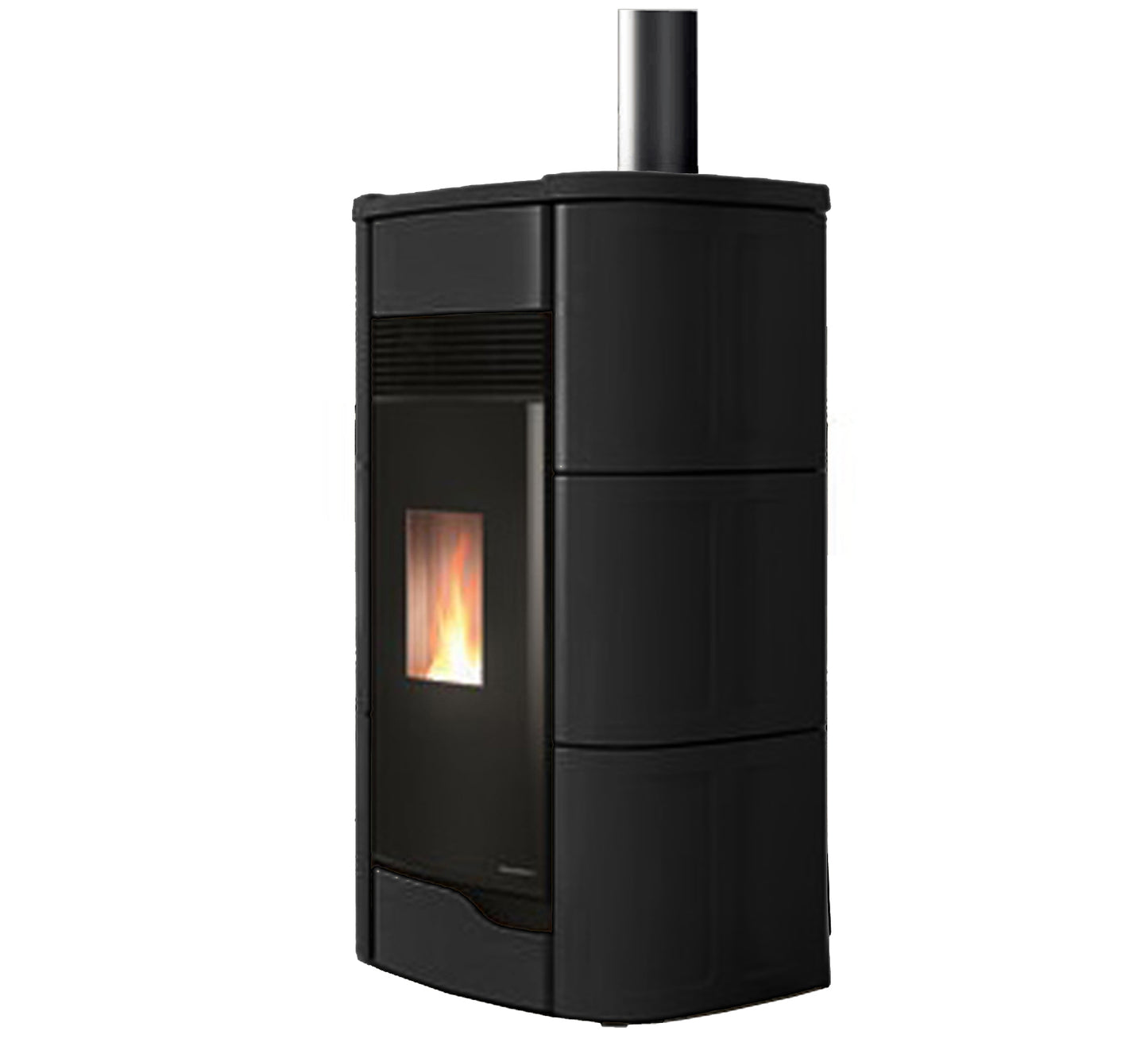 Stufa Pellet Aria Calda Ventilata Ecofire Ermetica Palazzetti Anna 12 US Potenza 12 kW Nero