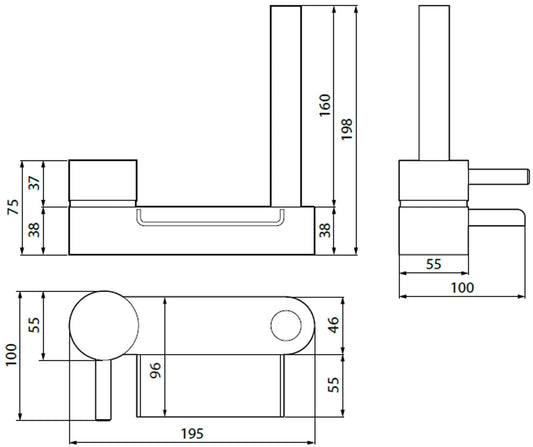 Novellini Rubinetteria Bordo Vasca per Sense 5 6 7-Z1 Z2 Miscelatore Progressivo 2 Funzioni Rubinetto Piano Bocca Cascata Doccetta Estraibile Ottone Cromato