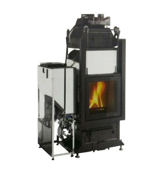 Camino Legna Pellet Aria Calda Ventilata Canalizzata Palazzetti Multifire NT Aria 15 Potenza Legna 15 kW Pellet 15 kW Caricamento a Sinistra