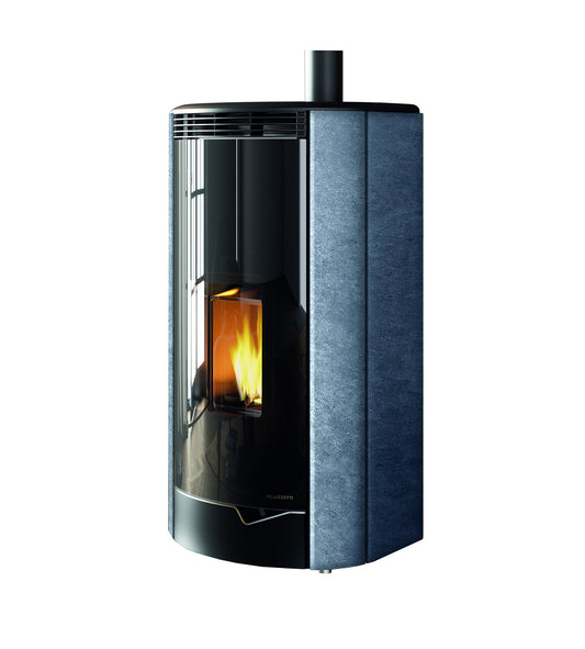 Stufa Pellet Aria Ventilata Ecofire Ermetica Palazzetti Marianne 9 US Potenza 9,1 kW Pietra Ollare