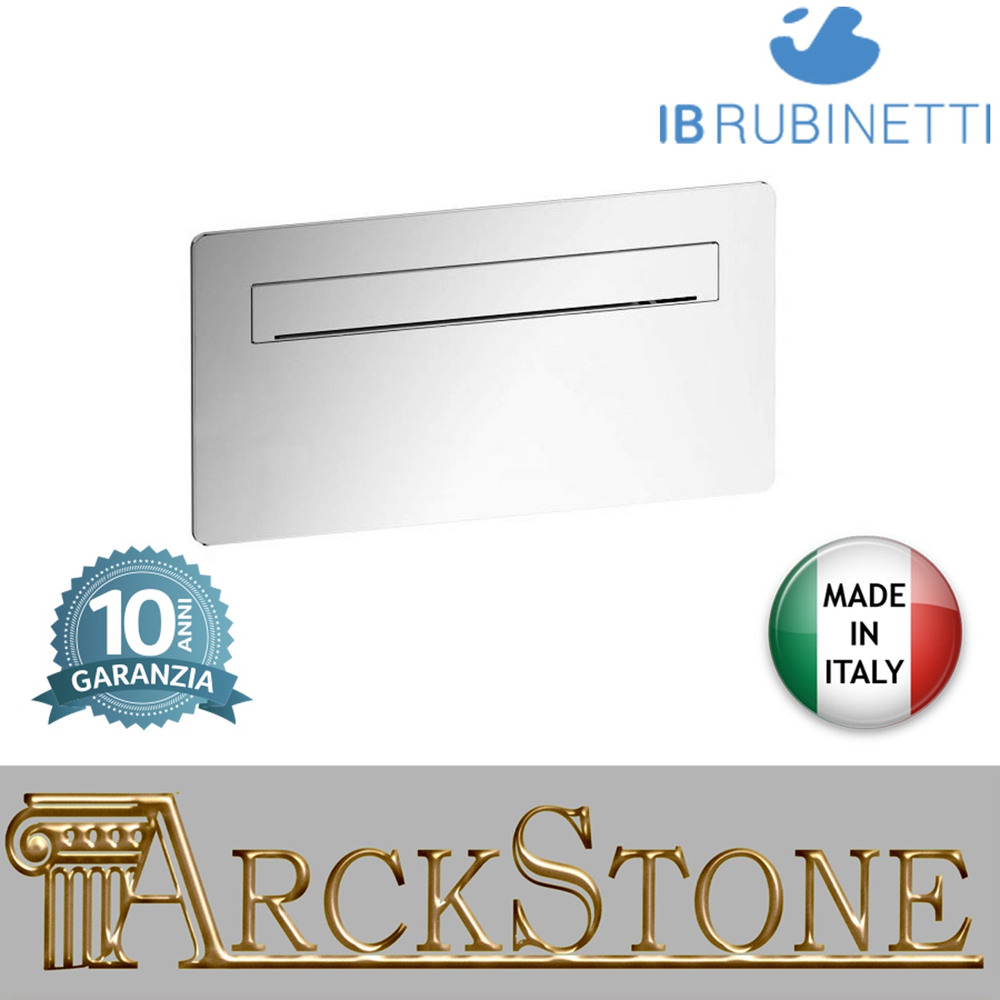 Bocca d'erogazione soffione a sfioro completo marca IB rubinetti modello OnlyOne rubinetteria rubinetto ottone cromato bagno fontana finitura cromo rivenditore autorizzato campania arredamento qualità garanzia 10 anni azienda certificata made in italy