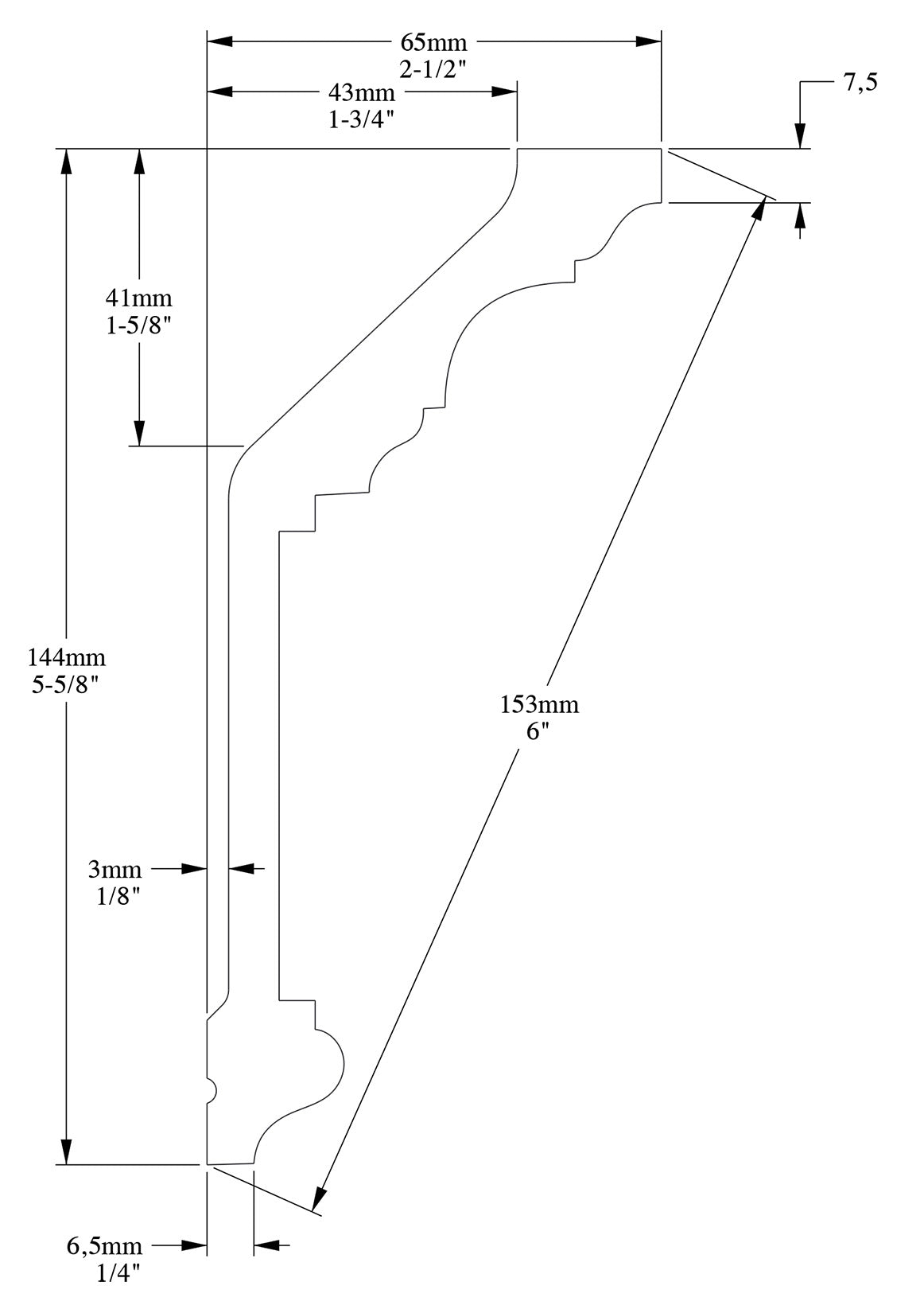 Orac Decor C303 Cornice Soffitto Parete Purotouch® Poliuretano Ad Alta Densità Bianco Resistente Agli Urti Calore Acqua Facile Da Installare Verniciabile Pretrattata Primer Acrilico Impermeabile Per Interno ed Esterno Ambienti Umidi Misura 200x14,4x6,5 cm
