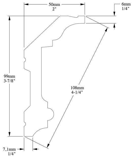 Orac Decor C321F Cornice Soffitto Parete Poliuretano Flessibile Curvabile Bianco Resistente Agli Urti Calore Termiti Acqua Facile Da Installare Verniciabile Pretrattata Primer Acrilico Impermeabile Interno Esterno Ambienti Umidi Misura 200x9,9x5 cm