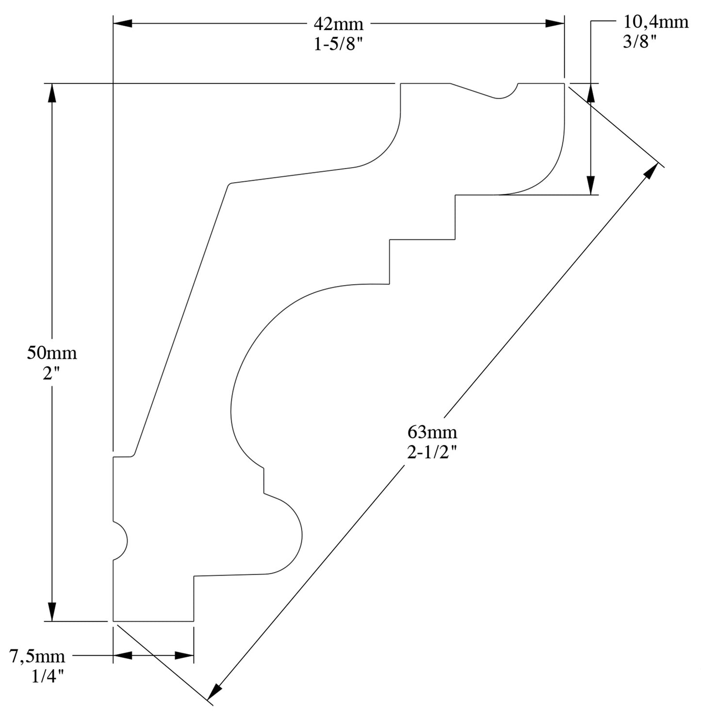 Orac Decor C322 Cornice Soffitto Parete Purotouch® Poliuretano Ad Alta Densità Bianco Resistente Agli Urti Calore Acqua Facile Da Installare Verniciabile Pretrattata Primer Acrilico Impermeabile Per Interno ed Esterno Ambienti Umidi Misura 200x5x4,2 cm