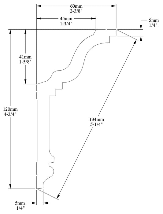 Orac Decor CX192 Cornice Soffitto Parete Duropolymer® Polistirene Ad Alta Densità Bianco Resistente Agli Urti Calore Acqua Facile Da Installare Verniciabile Pretrattata Primer Acrilico Impermeabile Per Interno ed Esterno Ambienti Umidi Misura 200x12x6 cm