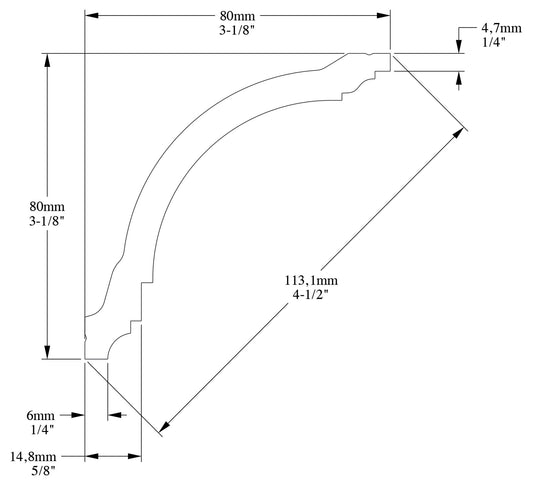 Orac Decor CX199 Cornice Soffitto Parete Duropolymer® Polistirene Ad Alta Densità Bianco Resistente Agli Urti Calore Facile Da Installare Verniciabile Pretrattata Primer Acrilico Impermeabile Per Interno ed Esterno Ambienti Umidi Misura 200x8x8 cm