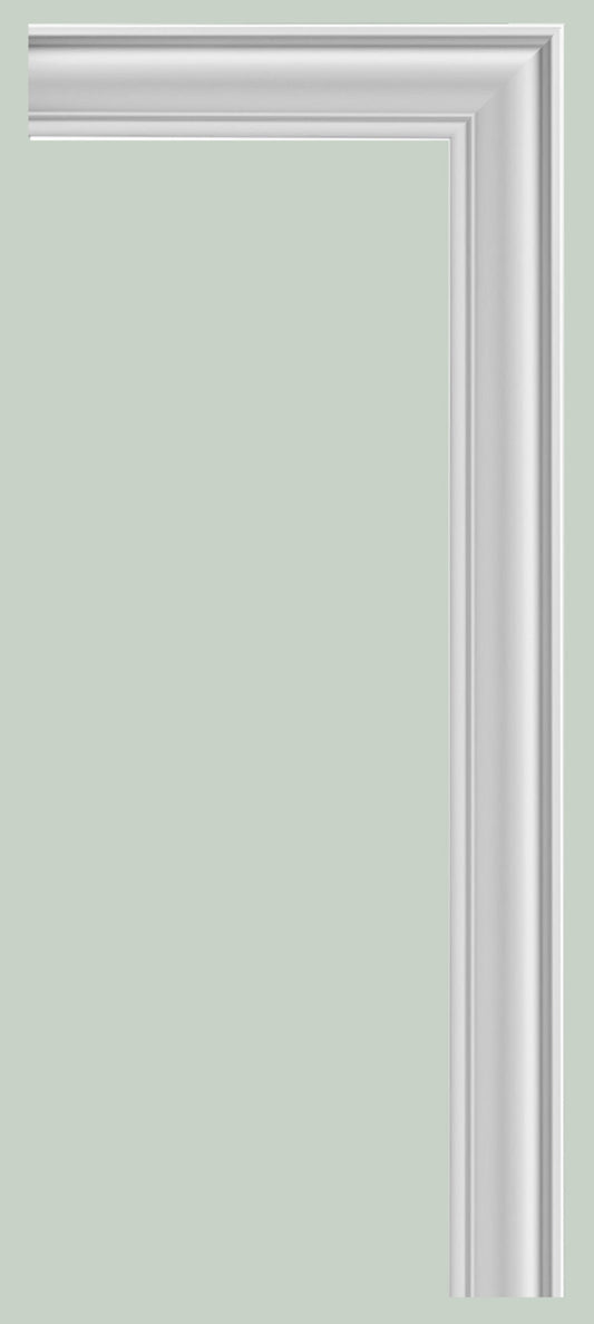 Orac Decor DX174-2300 Cornice Multifunzionale Parete Duropolymer® Polistirene Ad Alta Densità Bianco Resistente Agli Urti Calore Acqua Facile Da Installare Verniciabile Pretrattata Primer Acrilico Impermeabile Interno Esterno Ambienti Umidi 230x6x2,2 cm