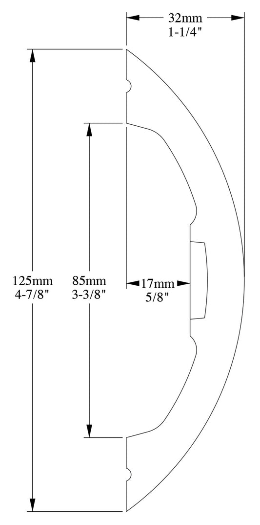 Orac Decor P3070 Cornice Profilo Parete Purotouch® Poliuretano Ad Alta Densità Bianco Resistente Agli Urti Calore Acqua Facile Da Installare Verniciabile Pretrattata Primer Acrilico Impermeabile Per Interno ed Esterno Ambienti Umidi Misura 200x12,5x3,2 cm