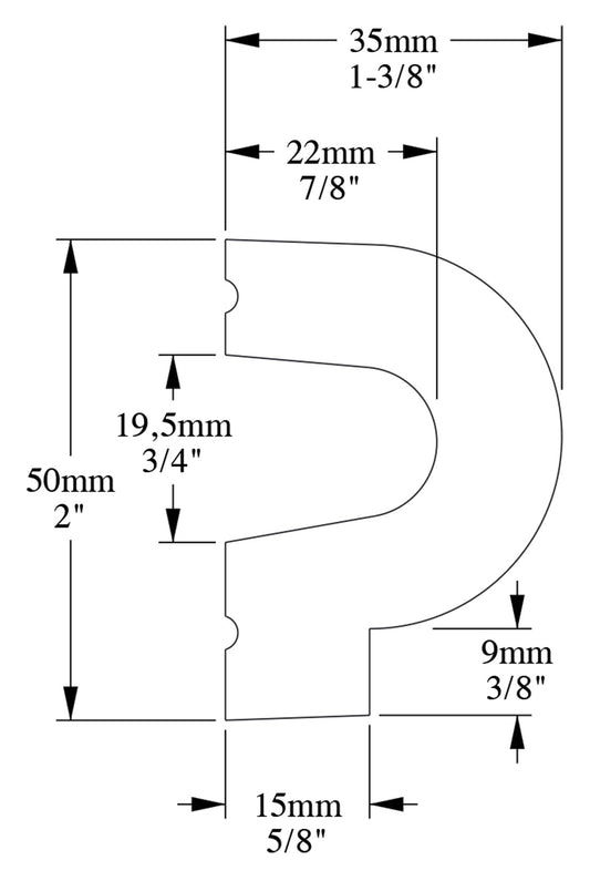 Orac Decor P8060 Cornice Profilo Parete Purotouch® Poliuretano Ad Alta Densità Bianco Resistente Agli Urti Calore Acqua Facile Da Installare Verniciabile Pretrattata Primer Acrilico Impermeabile Per Interno ed Esterno Ambienti Umidi Misura 200x5x3,5 cm