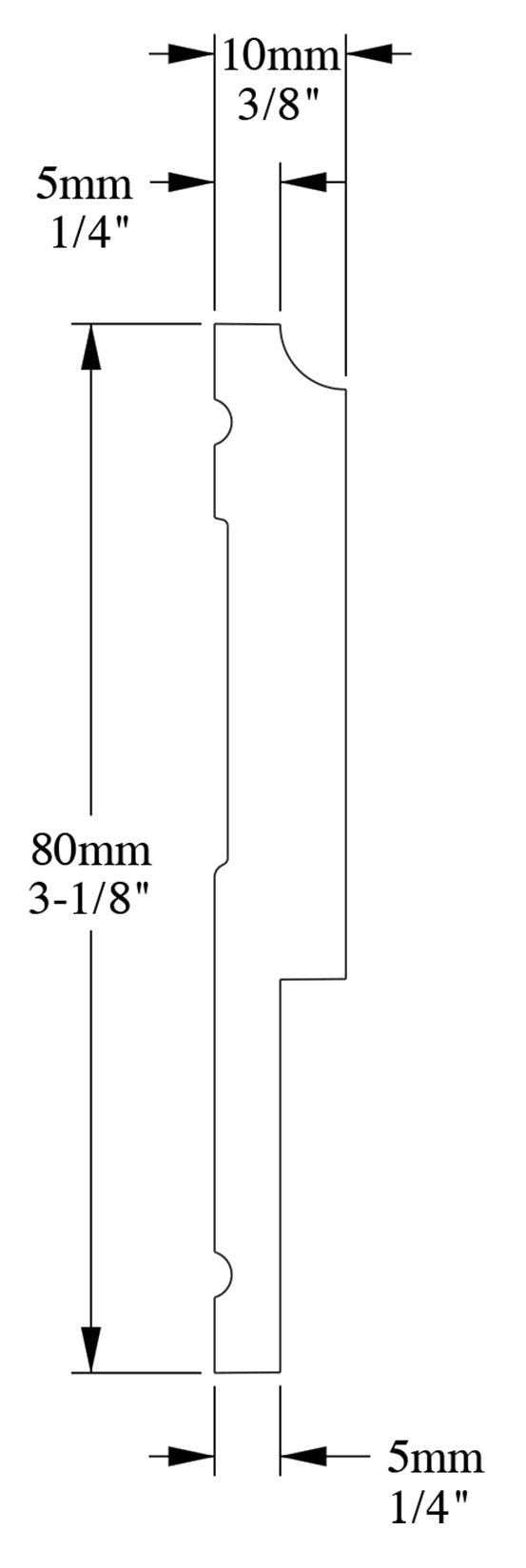 Orac Decor P9900 Cornice Profilo Parete Purotouch® Poliuretano Ad Alta Densità Bianco Resistente Agli Urti Calore Acqua Facile Da Installare Verniciabile Pretrattata Primer Acrilico Impermeabile Per Interno ed Esterno Ambienti Umidi Misura 200x8x1 cm