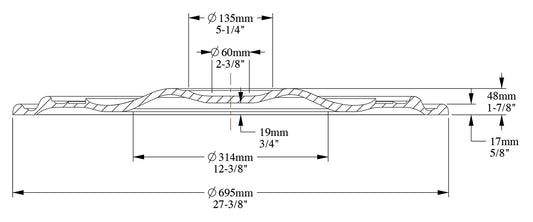 Orac Decor R52 Rosone Plafone Floreale Fiore Soffitto Purotouch® Poliuretano Alta Densità Bianco Resistente Urti Calore Acqua Facile Da Installare Verniciabile Pretrattato Primer Acrilico Impermeabile Interno Esterno Ambienti Umidi Diametro Ø69,5 H4,8 cm