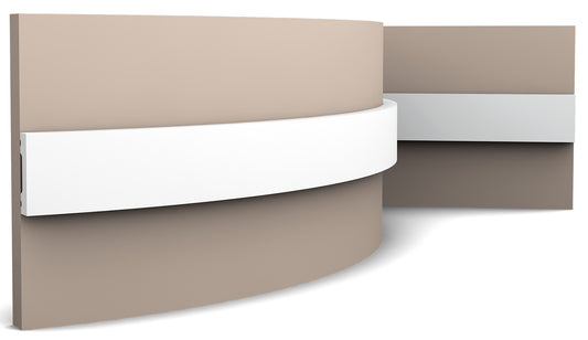 Orac Decor SX162F Battiscopa Zoccolino Parete Purotouch® Poliuretano Flessibile Flex Bianco Resistente Urti Calore Acqua Facile Da Installare Verniciabile Pretrattata Primer Acrilico Impermeabile Per Interno ed Esterno Ambienti Umidi Misura 200x4x1 cm