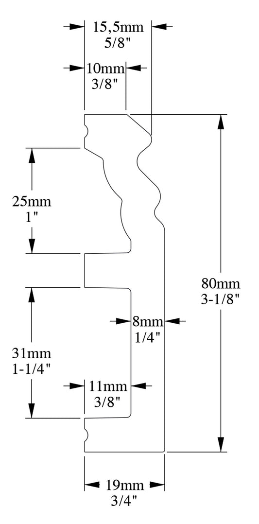 Orac Decor SX195F Battiscopa Zoccolino Parete Purotouch® Poliuretano Flessibile Flex Bianco Resistente Urti Calore Acqua Facile Da Installare Verniciabile Pretrattata Primer Acrilico Impermeabile Per Interno ed Esterno Ambienti Umidi Misura 200x8x1,9 cm