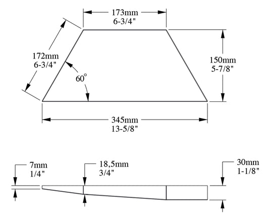 Orac Decor W101 Trapezium Pannello Murale 3D Trapezio Parete Purotouch® Poliuretano Alta Densità Bianco Resistente Urti Calore Acqua Assorbimento Acustico Facile Da Installare Verniciabile Acrilico Impermeabile Interno Esterno Ambienti Umidi 34,5x15x3 cm