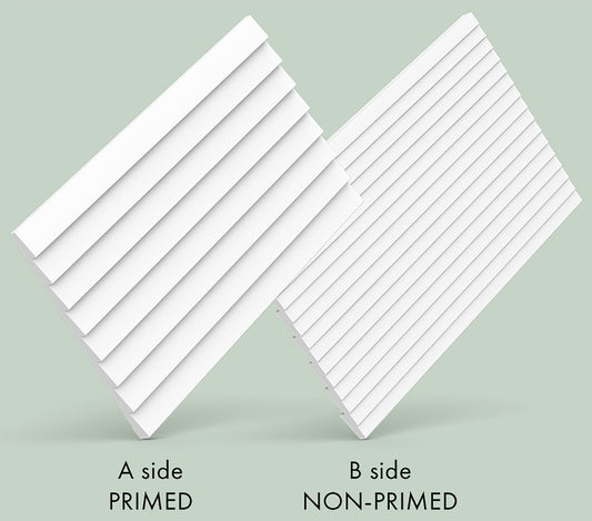 Orac Decor WX204 RIPPLE Pannello Murale 3D Decoro Onda Doppia Faccia Muro Duropolymer® Polistirene Alta Densità Bianco Resistente Urti Calore Acqua Acusticamente Neutro Facile Da Installare Verniciabile Acrilico Impermeabile Interno Esterno 200x25x1,6 cm